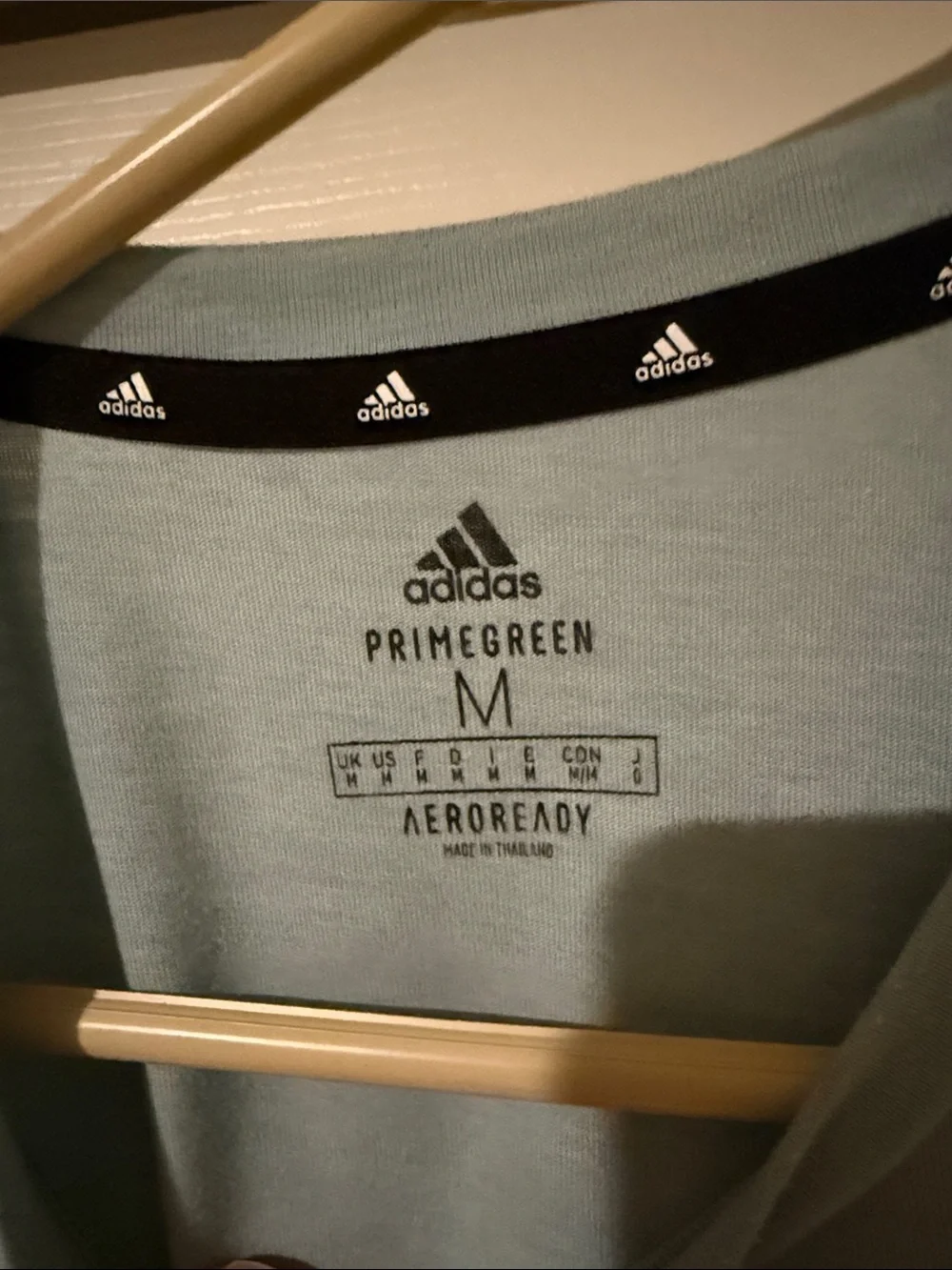 adidas Men’s Pale Blue Short-Sleeve Athletic Tee